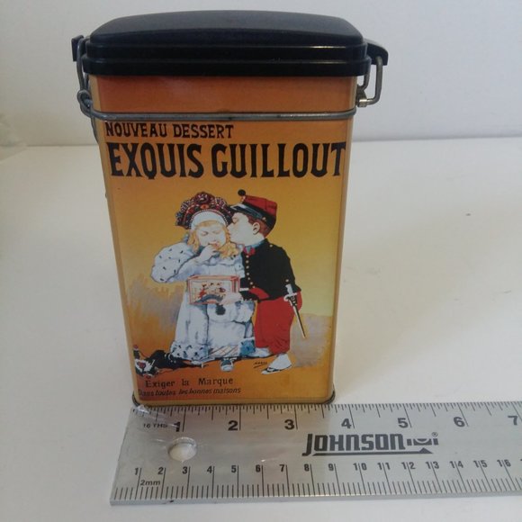 EXQUIS GUILLOUT Tin Made in Italy Empty Tin Nouveau Dessert - Picture 5 of 12